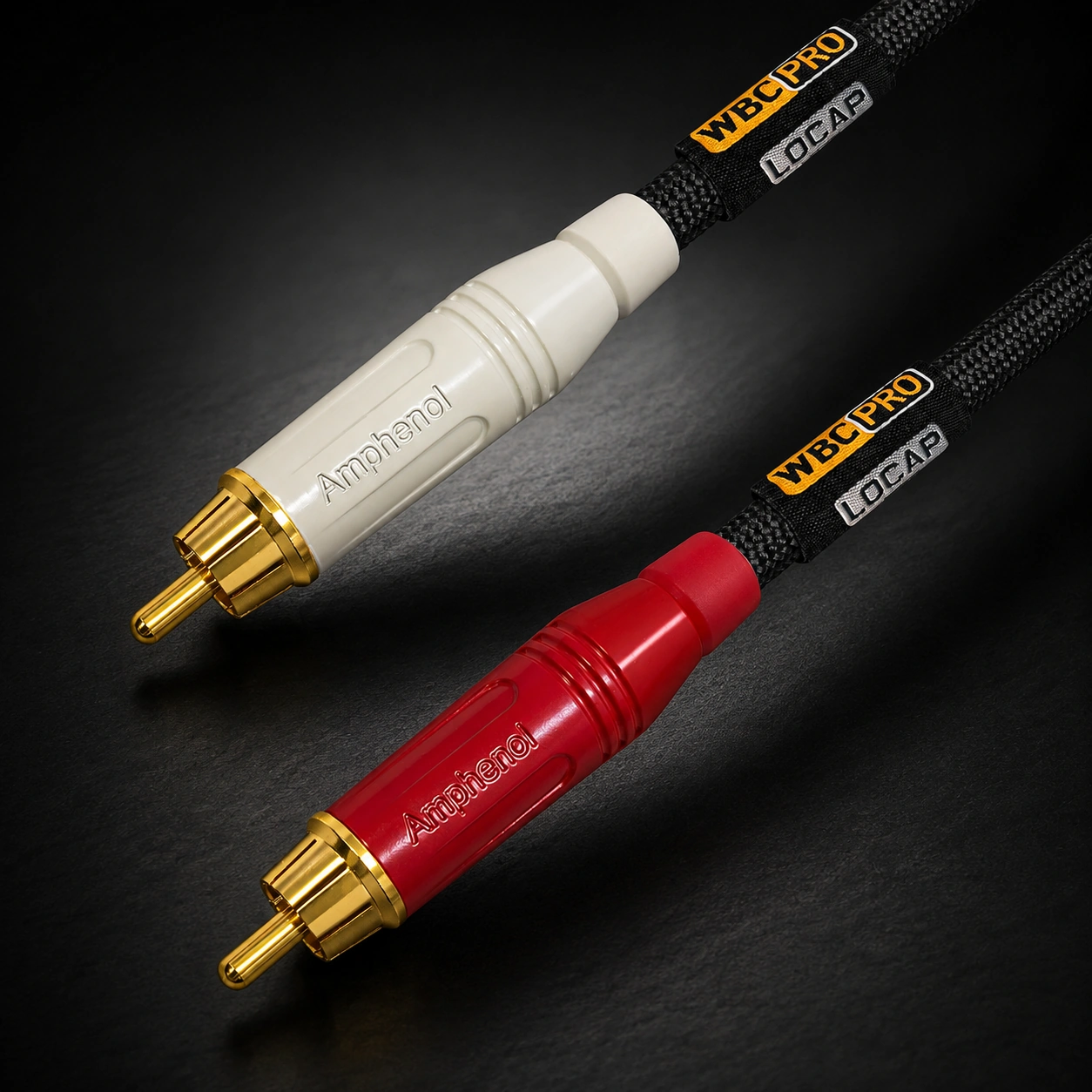 WBC-PRO-LOCAP RCA cable with Amphenol RCA connectors